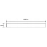 Mexen MGW mriežka odtokového žľabu 60 cm, biele sklo - 1027060