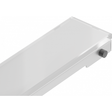 Mexen Flat MGW krytka pre liniový odtok 70 cm, biele sklo - 1027070