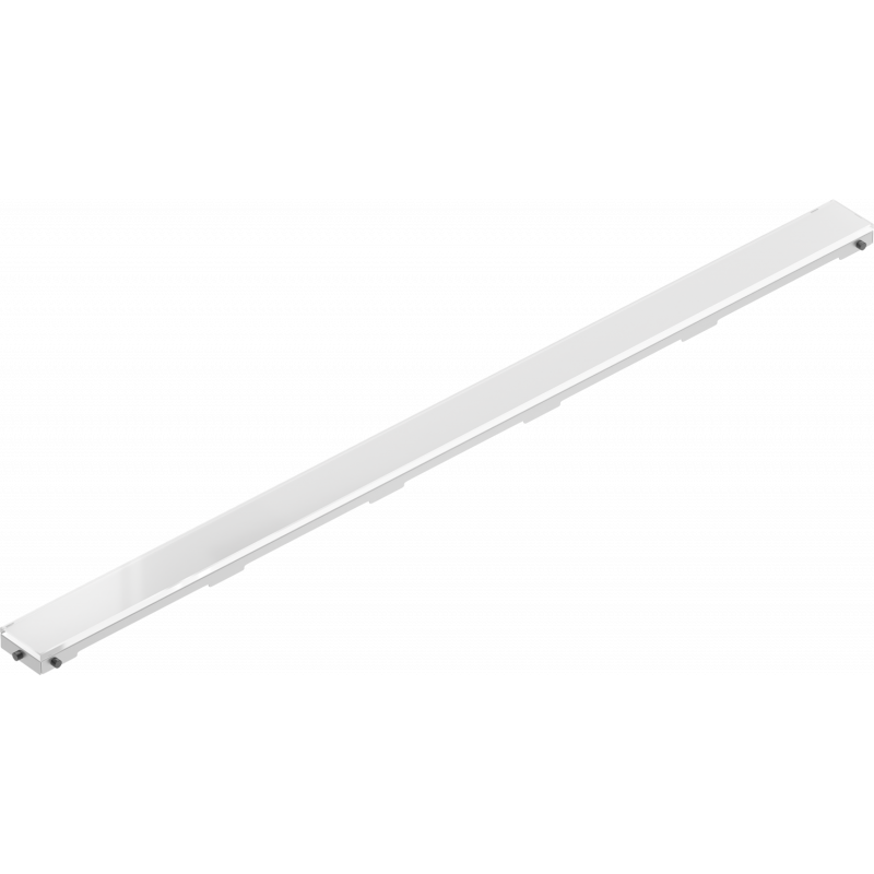 Mexen Flat MGW kryt na lineárny odtok 90 cm, biele sklo - 1027090