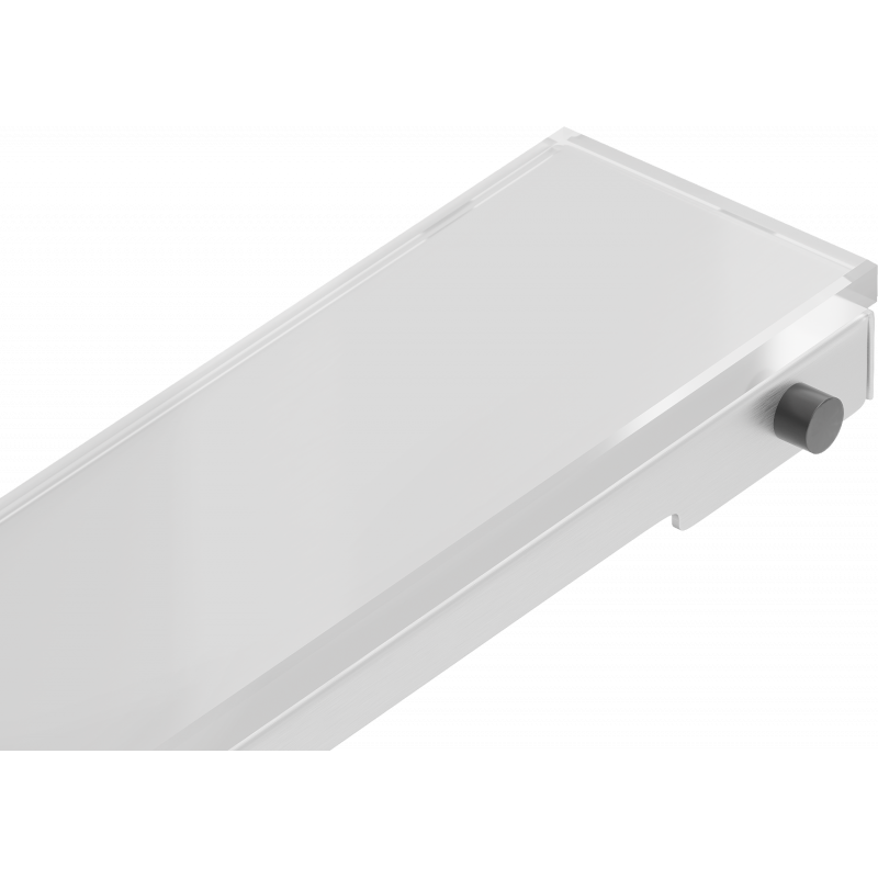 Mexen Flat MGW kryt na lineárny odtok 100 cm, biele sklo - 1027100