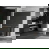 Mexen Kioto+ L sprchový panel s poličkou Walk-in 90 x 200 cm, zrkadlo, nerezová oceľ - 800-090-123-97-50