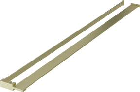 Mexen polička pre sprchovú stenu s relingom na uteráky, zlatá kartáčovaná - 800-02-55