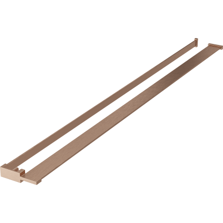 Mexen polica na sprchovú stenu s lištou na uteráky, leštená meď - 800-02-65