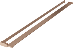 Mexen polica na sprchovú stenu s lištou na uteráky, leštená meď - 800-02-65