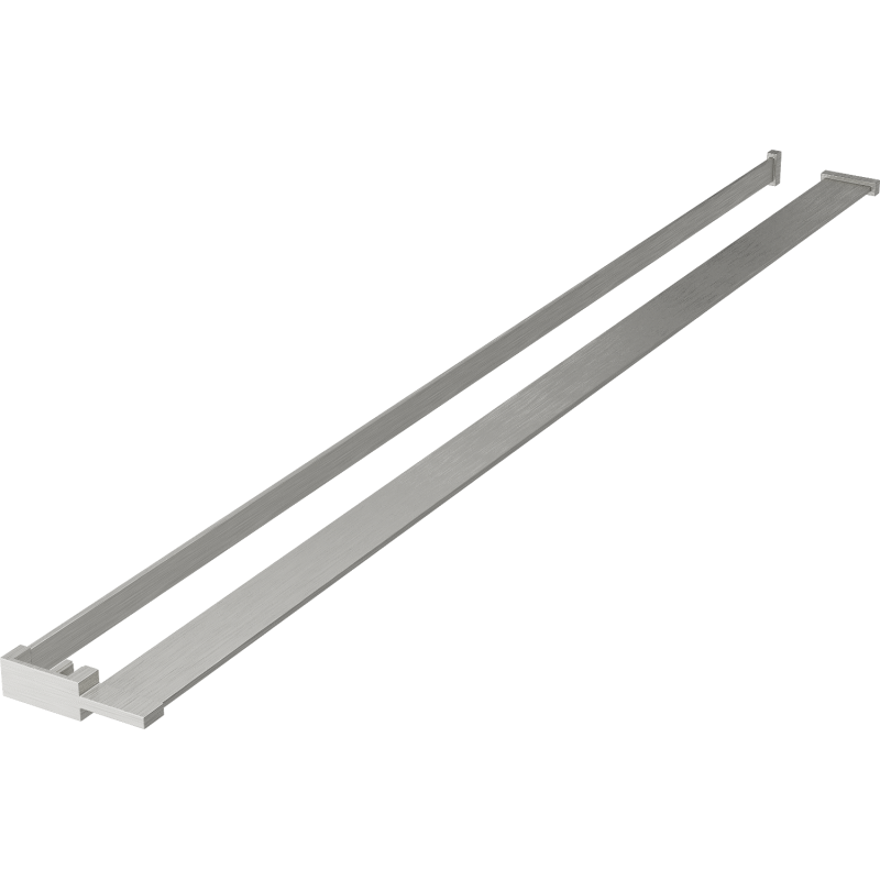 Mexen polica na sprchovú stenu s držiakom na uteráky, kartáčovaný nikel - 800-02-97