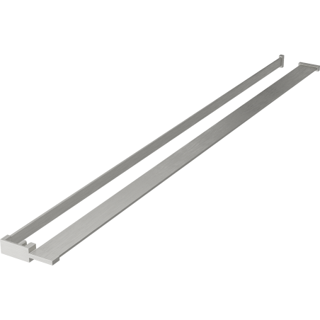 Mexen polica na sprchovú stenu s držiakom na uteráky, kartáčovaný nikel - 800-02-97