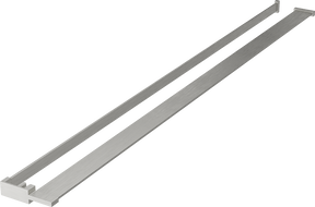 Mexen polica na sprchovú stenu s držiakom na uteráky, kartáčovaný nikel - 800-02-97