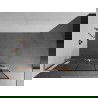Mexen Kioto+ L sprchovací stěna s poličkou Walk-in 120 x 200 cm, černý vzor, kartáčovaný měď - 800-120-123-65-78