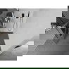 Mexen Kioto+ L sprchový panel s poličkou Walk-in 90 x 200 cm, biely vzor, gun metal - 800-090-123-95-97