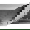 Mexen Kioto+ L sprchová stena s poličkou Walk-in 100 x 200 cm, biely vzor, chróm - 800-100-123-01-85