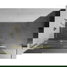Mexen Kioto+ L zástena sprchová s poličkou Walk-in 110 x 200 cm, biely vzor, zlato brúsené - 800-110-123-55-97