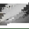 Mexen Kioto+ L sprchová stena s poličkou Walk-in 120 x 200 cm, matné, gun metal - 800-120-123-95-09