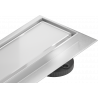 Mexen Flat MGW lineárny odtok 80 cm, biele sklo - 1027080-15