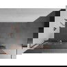 Mexen Kioto+ L sprchový panel so sklenenou policou Walk-in 90 x 200 cm, biely vzor, ružové zlato - 800-090-123-60-85