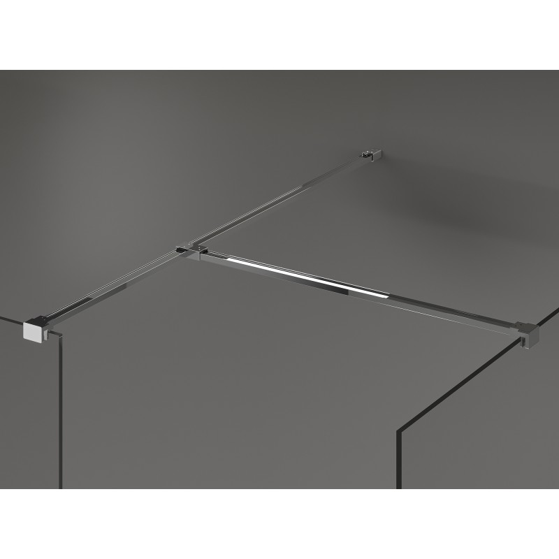 Mexen Kioto sprchová stena Walk-in 120 x 70 cm, transparentná, chróm - 800-120-202-01-00-070