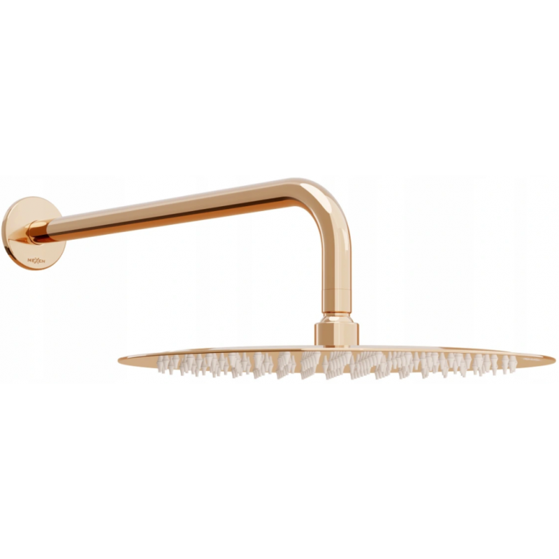 Mexen Slim dažďová sprcha 25 cm s ramenným ramienkom, ružové zlato - 79225211-60