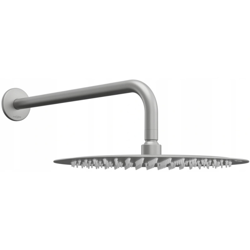 Mexen Slim sprchová hlavica 25 cm s ramenom sprchy, brúsená gun gray - 79225211-66