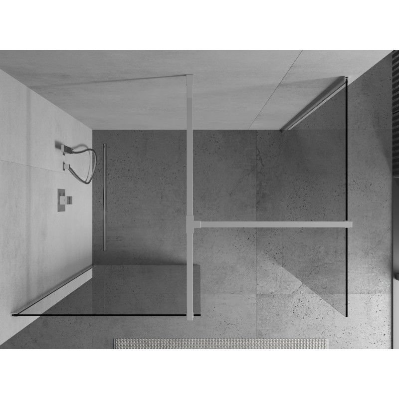 Mexen Kioto sprchová stena Walk-in 125 x 110 cm, transparentná, chróm - 800-125-202-01-00-110