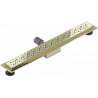 Mexen Flat M12 odtokový žľab 60 cm, zlatá - 1521060-15