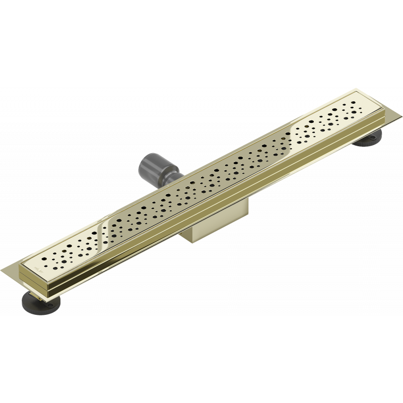 Mexen Flat M12 lineárny žľab 70 cm, zlatý - 1521070-15
