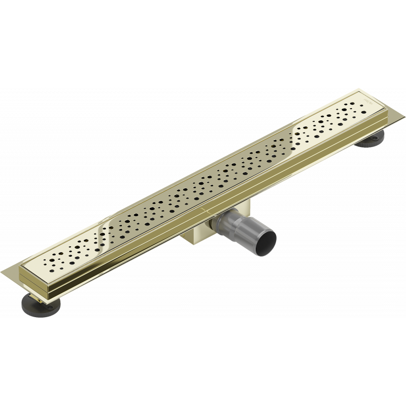 Mexen Flat M12 lineárny žľab 70 cm, zlatý - 1521070-15