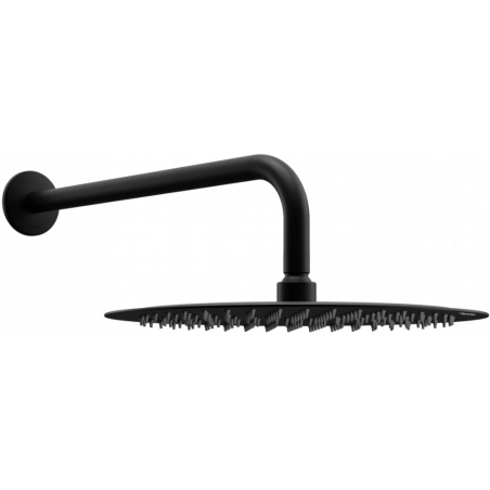 Mexen Slim sprchová hlavica 25 cm s ramienkom sprchy, čierna - 79225211-70