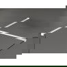 Mexen Kioto sprchovací stěna Walk-in 110 x 70 cm, černý vzor, bílá - 800-110-202-20-70-070