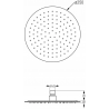 Mexen dažďová sprcha slim 25 cm s sprchovým ramenom, chrómová - 79225211-00