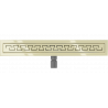 Mexen Flat M15 odtokový žľab 50 cm, zlatá - 1524050-15