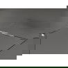 Mexen Kioto sprchová zástena Walk-in 130 x 100 cm, čierny vzor, chróm - 800-130-202-01-70-100