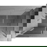 Mexen Kioto sprchový panel Walk-in 140 x 100 cm, čierny vzor, chróm - 800-140-202-01-70-100