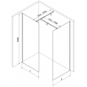 Mexen Kioto sprchový panel Walk-in 140 x 100 cm, čierny vzor, chróm - 800-140-202-01-70-100