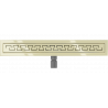 Mexen Flat M15 odtokový žľab 60 cm, zlatá - 1524060-15