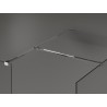 Mexen Kioto sprchová stena Walk-in 140 x 80 cm, priehľadná, chróm - 800-140-202-01-00-080