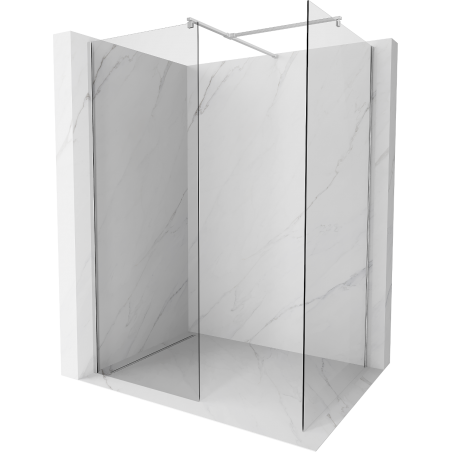 Mexen Kioto sprchová stena Walk-in 140 x 80 cm, priehľadná, chróm - 800-140-202-01-00-080