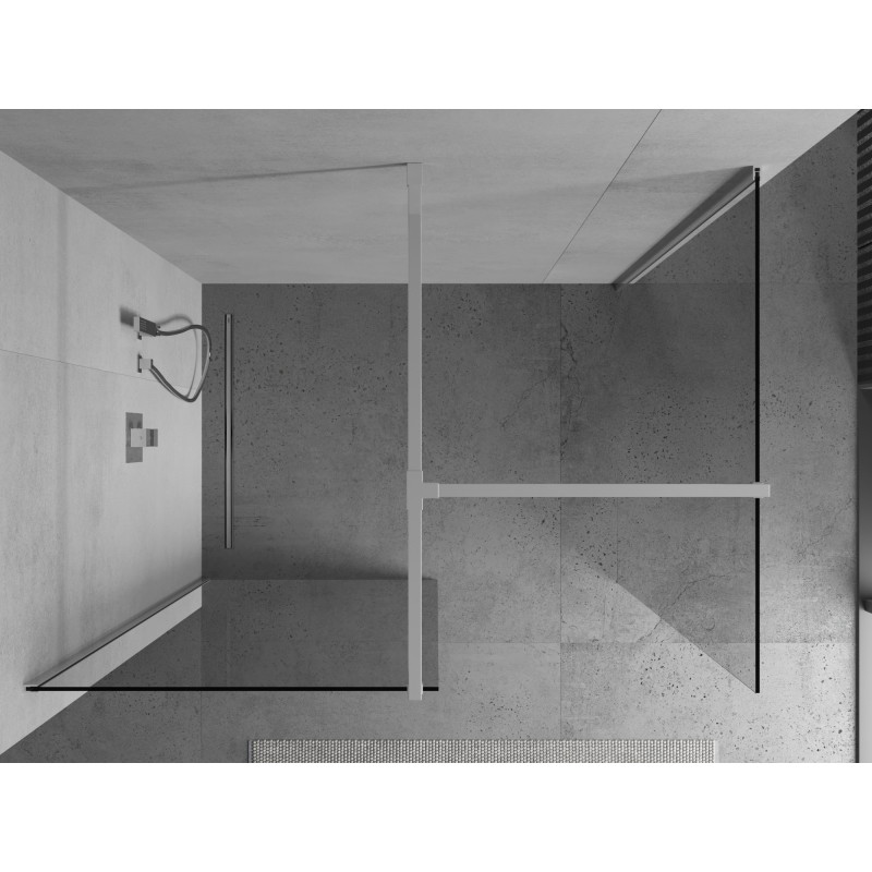 Mexen Kioto sprchová stena Walk-in 140 x 80 cm, priehľadná, chróm - 800-140-202-01-00-080