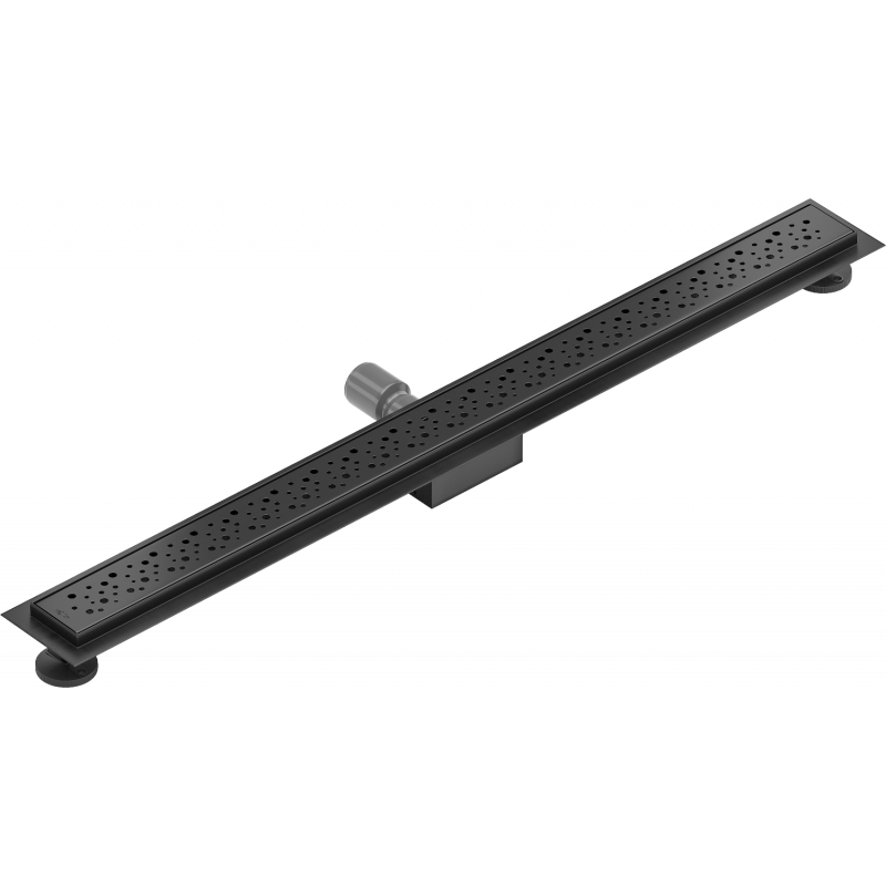 Mexen Flat M12 lineárny odtok 80 cm, čierny - 1721080-15