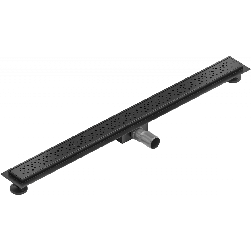 Mexen Flat M12 lineárny odtok 80 cm, čierny - 1721080-15