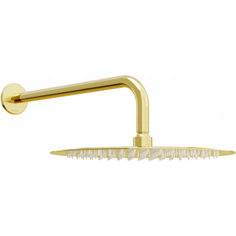 Mexen Slim dažďová sprcha 30 cm s ramenom sprchy, zlatá - 79230211-50
