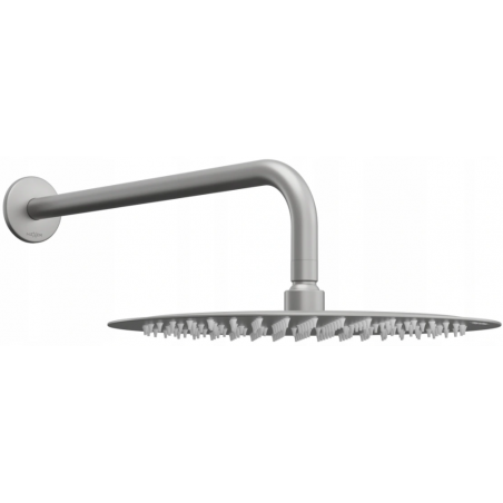 Mexen Slim sprchová hlavica 30 cm s ramenom na sprchu, brúsená gun gray - 79230211-66