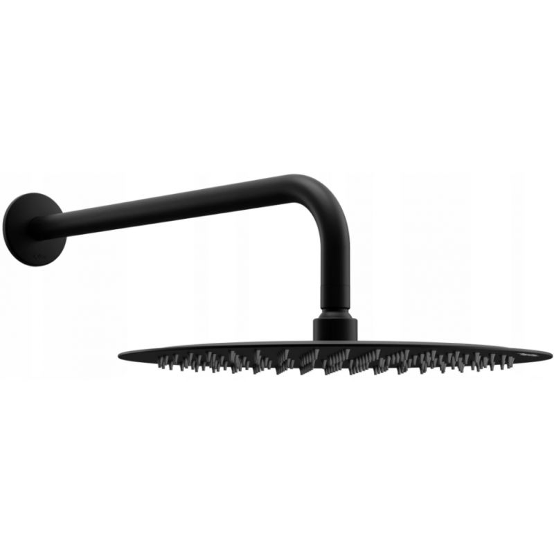 Mexen Slim sprchová hlavica 30 cm s ramennou sprchou, čierna - 79230211-70
