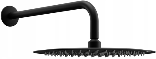 Mexen Slim sprchová hlavica 30 cm s ramennou sprchou, čierna - 79230211-70
