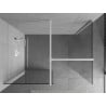 Mexen Kioto sprchová stena Walk-in 120 x 95 cm, transparentná, biela - 800-120-202-20-00-095