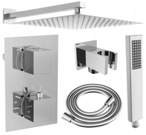 Mexen Cube DR02 podomietková sprchová sada s dažďovou sprchou 30 cm, chróm - 77502DR0230-00