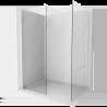 Mexen Kioto sprchová stena Walk-in 150 x 80 cm, transparentná, biela - 800-150-202-20-00-080