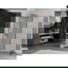 Mexen Kioto sprchová stěna Walk-in 150 x 100 cm, černý vzor, kartáčovaná měď - 800-150-202-65-70-100