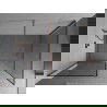 Mexen Kioto sprchová stěna Walk-in 150 x 100 cm, černý vzor, kartáčovaná měď - 800-150-202-65-70-100