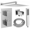 Mexen Cube DR02 podomietková sprchová súprava s dažďovou sprchou 25 cm, chróm - 77502DR0225-00