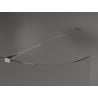 Mexen Kioto zaoblená sprchová zástena 90 x 200 cm, Priehľadné 8 mm, Chrómová - 800-090-101-01-06