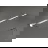 Mexen Kioto zaoblená sprchová zástena 100 x 200 cm, Priehľadné 8 mm, Biela - 800-100-101-20-06